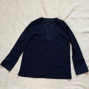 J. Crew Midnight Blue V-Neck Top